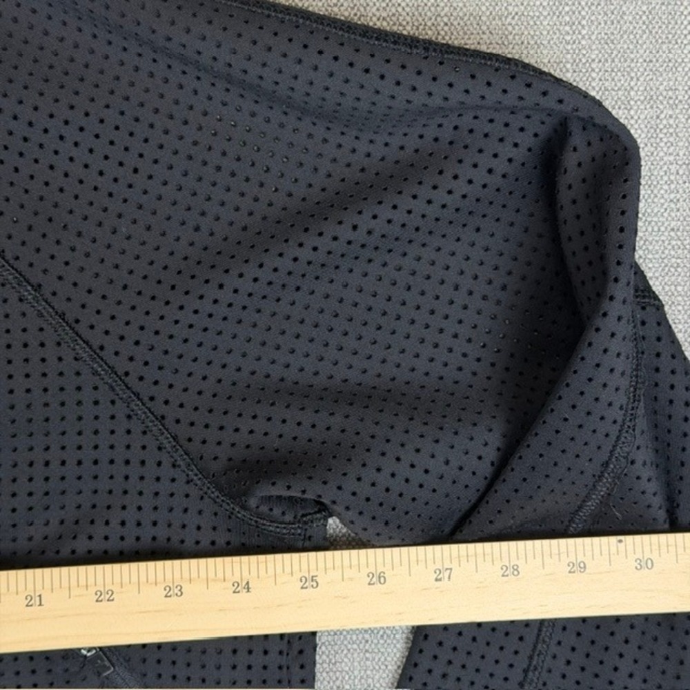 JoyLab Womens XXL Black Perforated Mesh Full Zip Track Jacket Raglan Plus Size - Picture 6 of 7